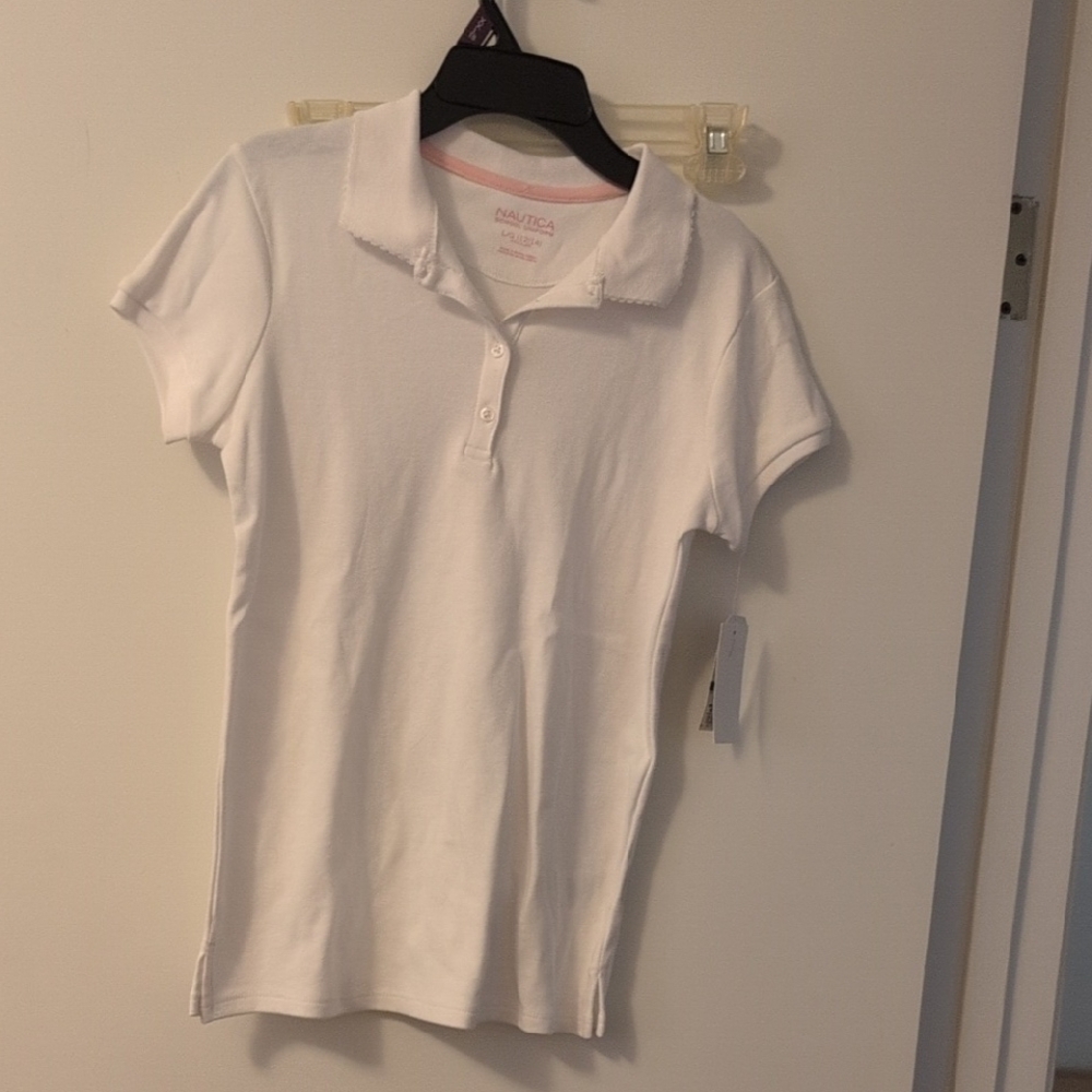 Nautica Girls School Uniform Polo Shirt
